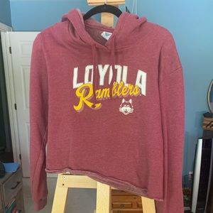 LOYOLA UNIVERSITY CHICAGO cropped hoodie 🐺🐺